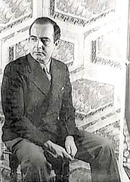 Photo of Samuel Barber sitting in a chair