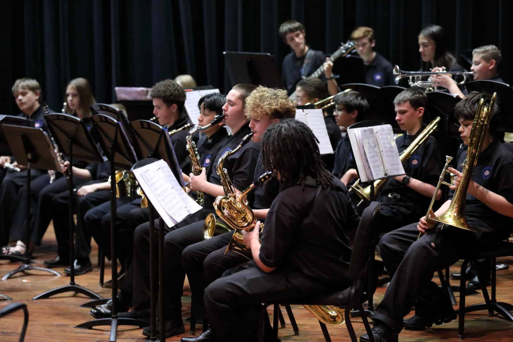 Russell Middle School Jazz Band.
