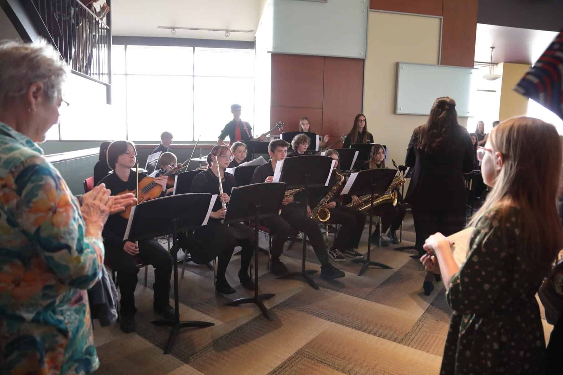 North Middle School Jazz Band.